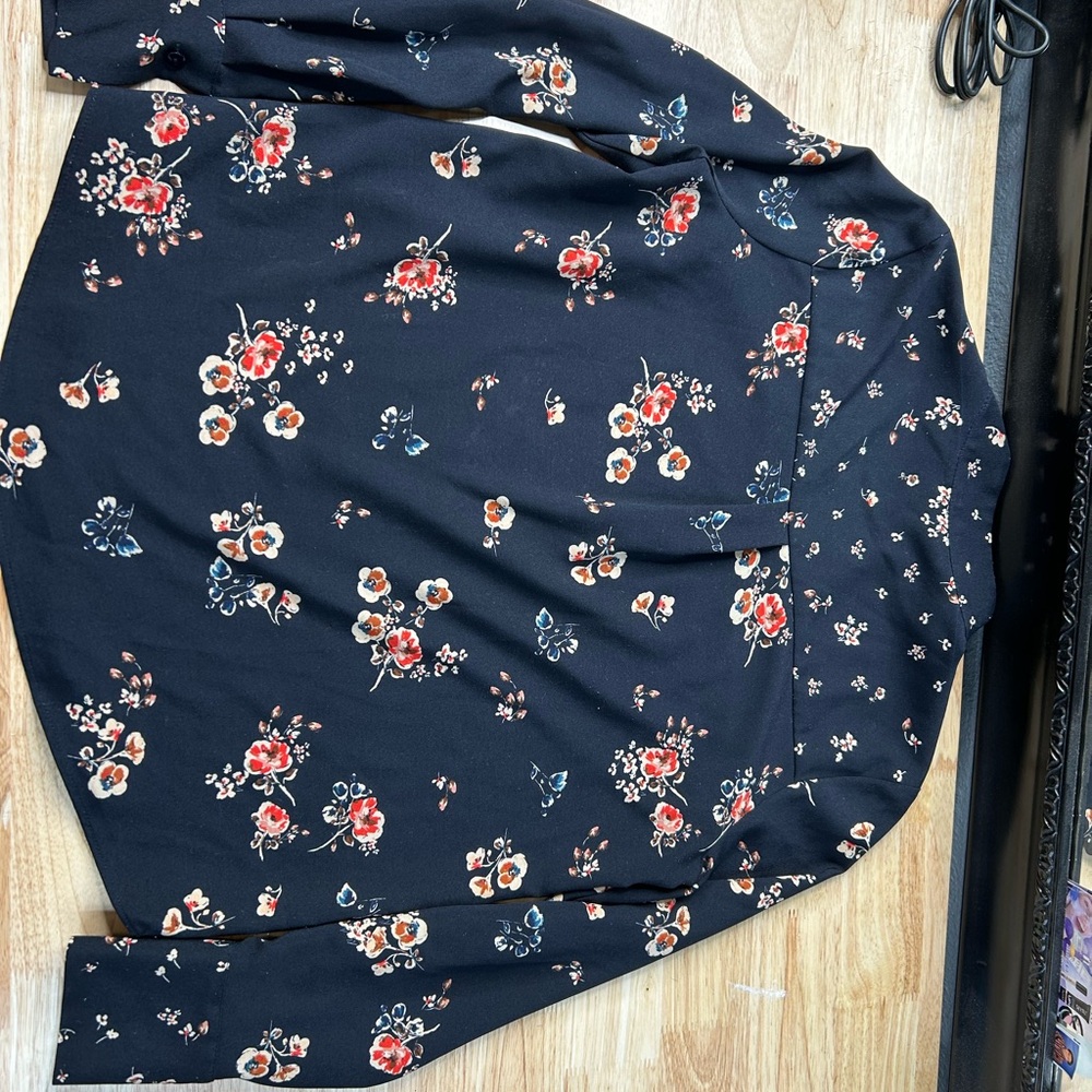 Floral Black Skirt